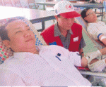 Bác sỹ 15 lần hiến máu tình nguyện.