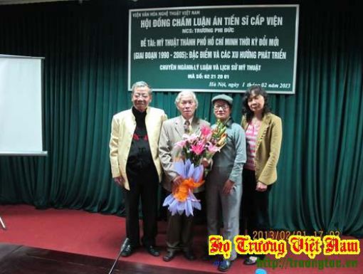 Ông Trương Phi Đức bảo vệ Luận án Tiến sỹ về Mỹ thuật